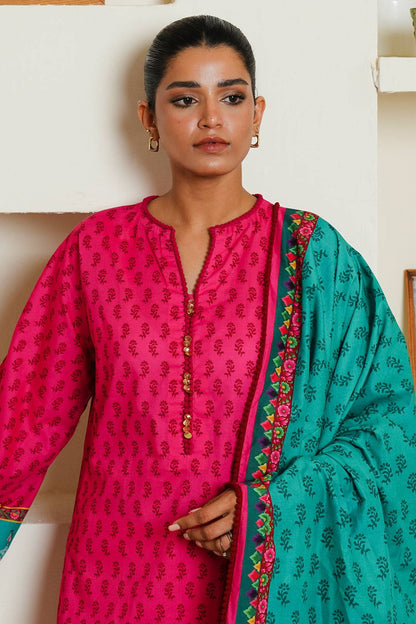 Zellbury | Unstitched 3 Piece Cambric | Shirt Shalwar Dupatta - 0123 by Maria Faisal - Registered Vendor of : Zellbury Women - type : Essential Unstitched - 100% original wedding dresses