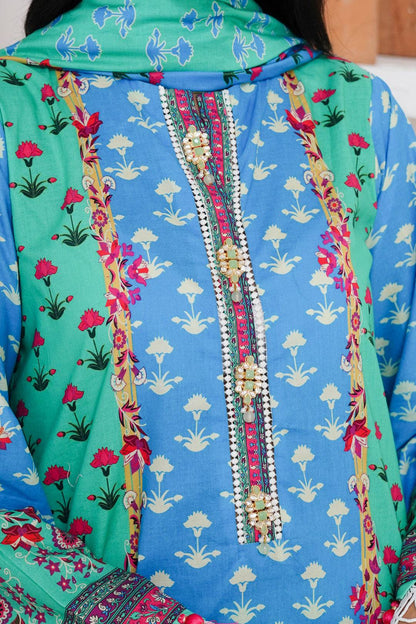 Zellbury | Unstitched 3 Piece Cambric | Shirt Shalwar Dupatta - 0126 by Maria Faisal - Registered Vendor of : Zellbury Women - type : Essential Unstitched - 100% original wedding dresses
