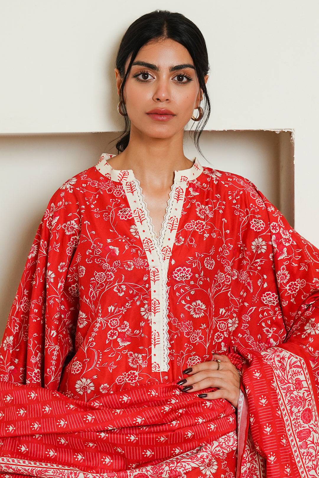 Zellbury | Unstitched 3 Piece Cambric | Shirt Shalwar Dupatta - 0139 by Maria Faisal - Registered Vendor of : Zellbury Women - type : Essential Unstitched - 100% original wedding dresses