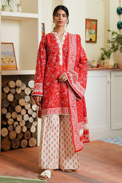Zellbury | Unstitched 3 Piece Cambric | Shirt Shalwar Dupatta - 0139 by Maria Faisal - Registered Vendor of : Zellbury Women - type : Essential Unstitched - 100% original wedding dresses