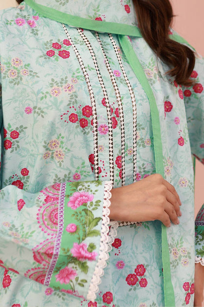 Zellbury | Unstitched 3 Piece Cambric | Shirt Shalwar Dupatta - 0629 by Maria Faisal - Registered Vendor of : Zellbury Women - type : Essential Unstitched - 100% original wedding dresses