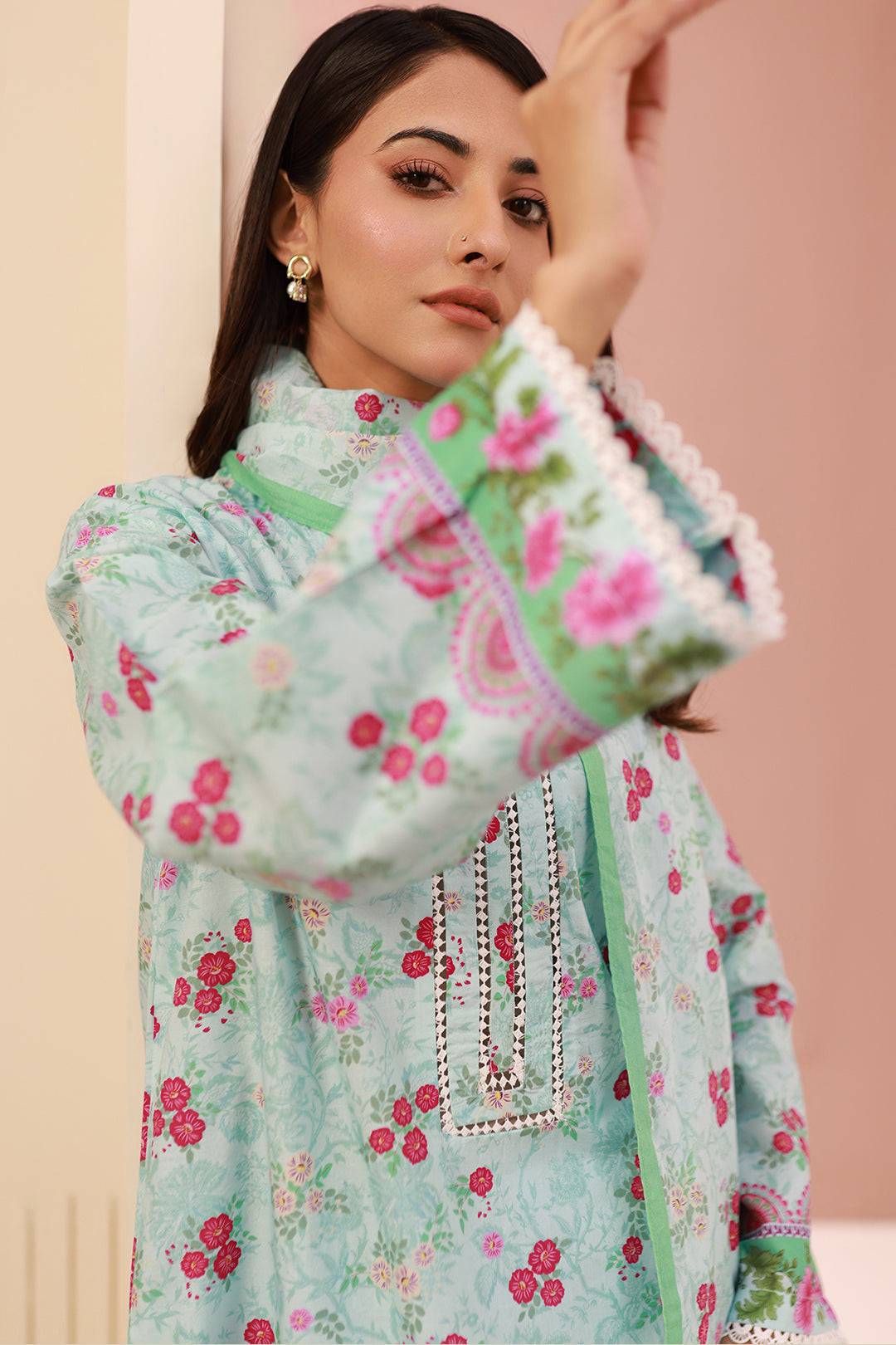 Zellbury | Unstitched 3 Piece Cambric | Shirt Shalwar Dupatta - 0629 by Maria Faisal - Registered Vendor of : Zellbury Women - type : Essential Unstitched - 100% original wedding dresses