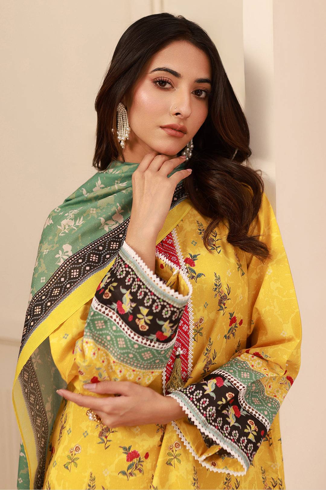 Zellbury | Unstitched 3 Piece Cambric | Shirt Shalwar Dupatta - 0631 by Maria Faisal - Registered Vendor of : Zellbury Women - type : Essential Unstitched - 100% original wedding dresses