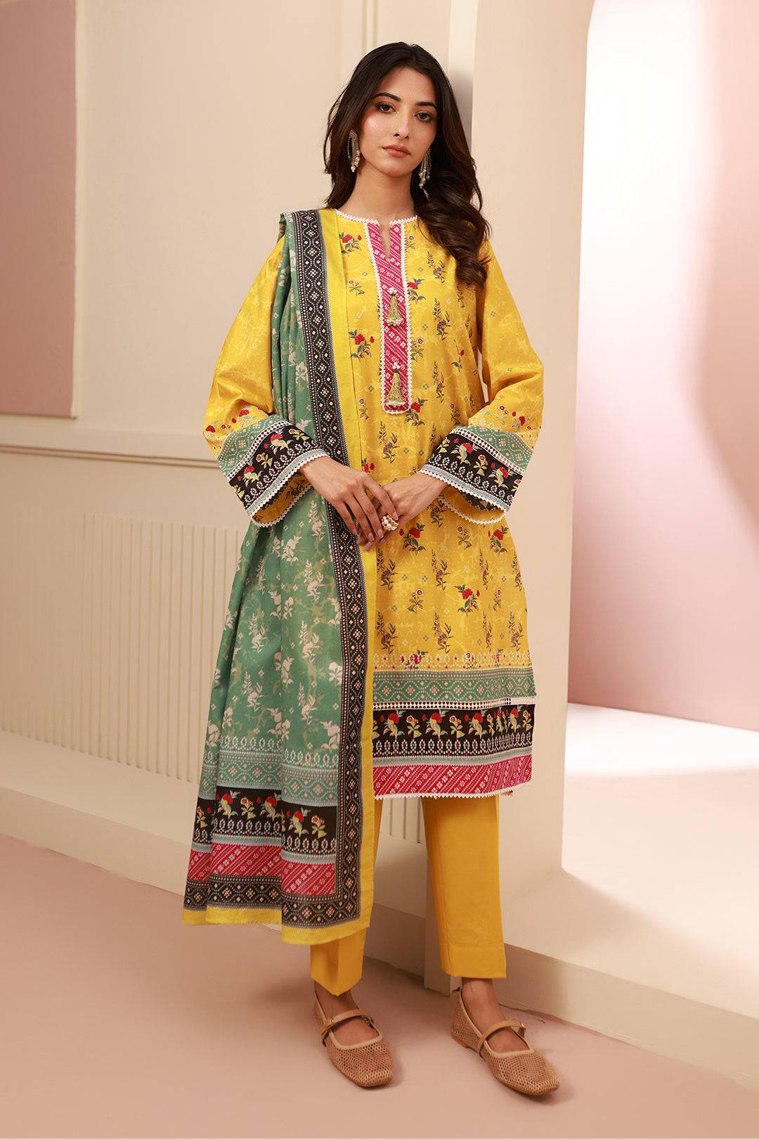 Zellbury | Unstitched 3 Piece Cambric | Shirt Shalwar Dupatta - 0631 by Maria Faisal - Registered Vendor of : Zellbury Women - type : Essential Unstitched - 100% original wedding dresses