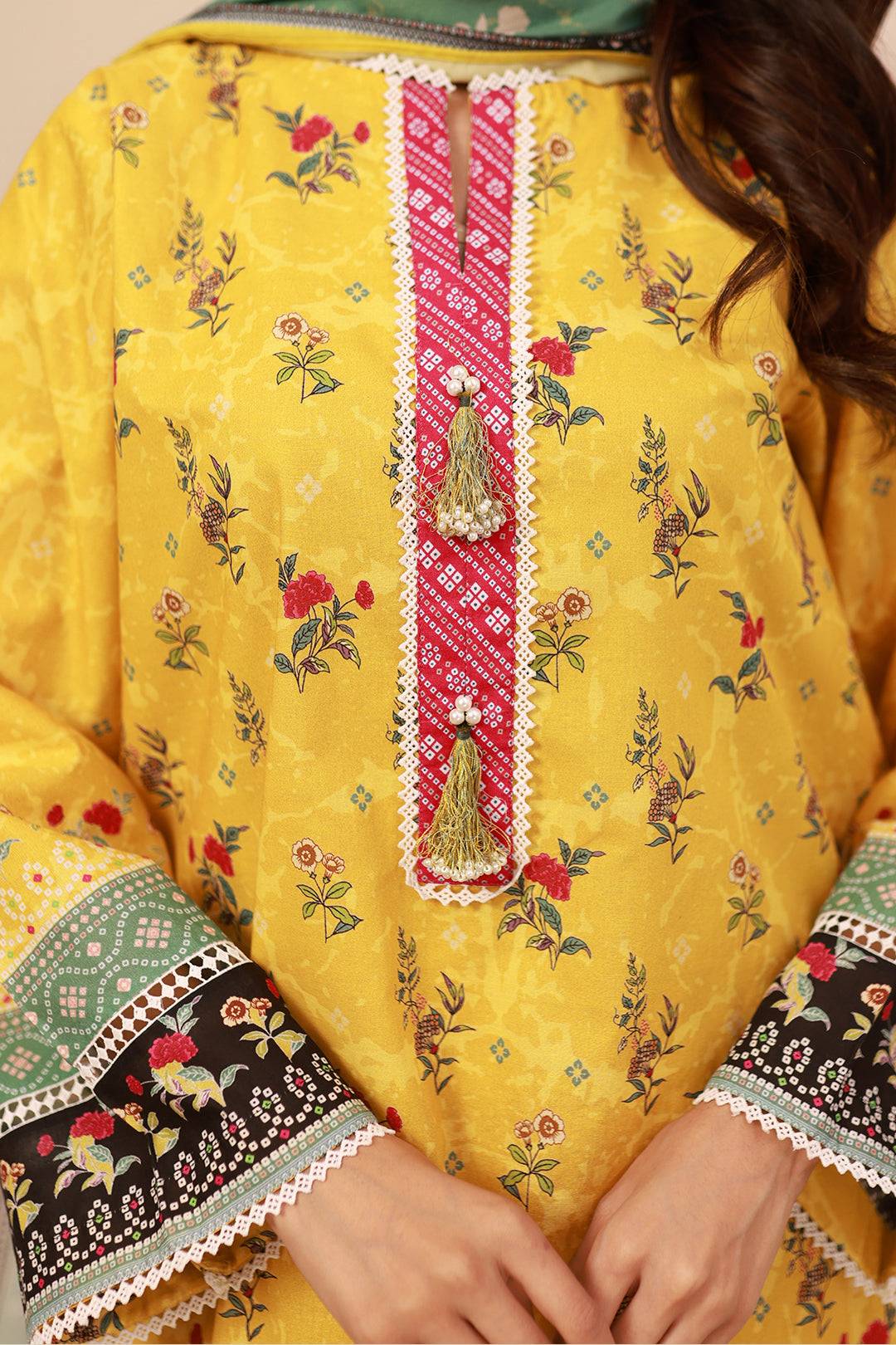 Zellbury | Unstitched 3 Piece Cambric | Shirt Shalwar Dupatta - 0631 by Maria Faisal - Registered Vendor of : Zellbury Women - type : Essential Unstitched - 100% original wedding dresses