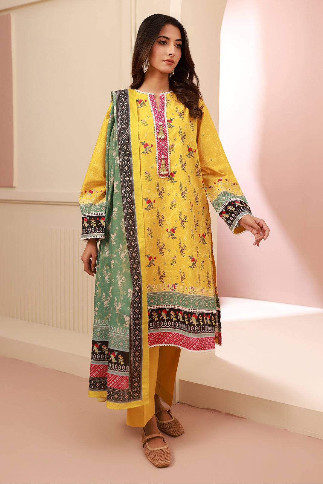 Zellbury | Unstitched 3 Piece Cambric | Shirt Shalwar Dupatta - 0631 by Maria Faisal - Registered Vendor of : Zellbury Women - type : Essential Unstitched - 100% original wedding dresses