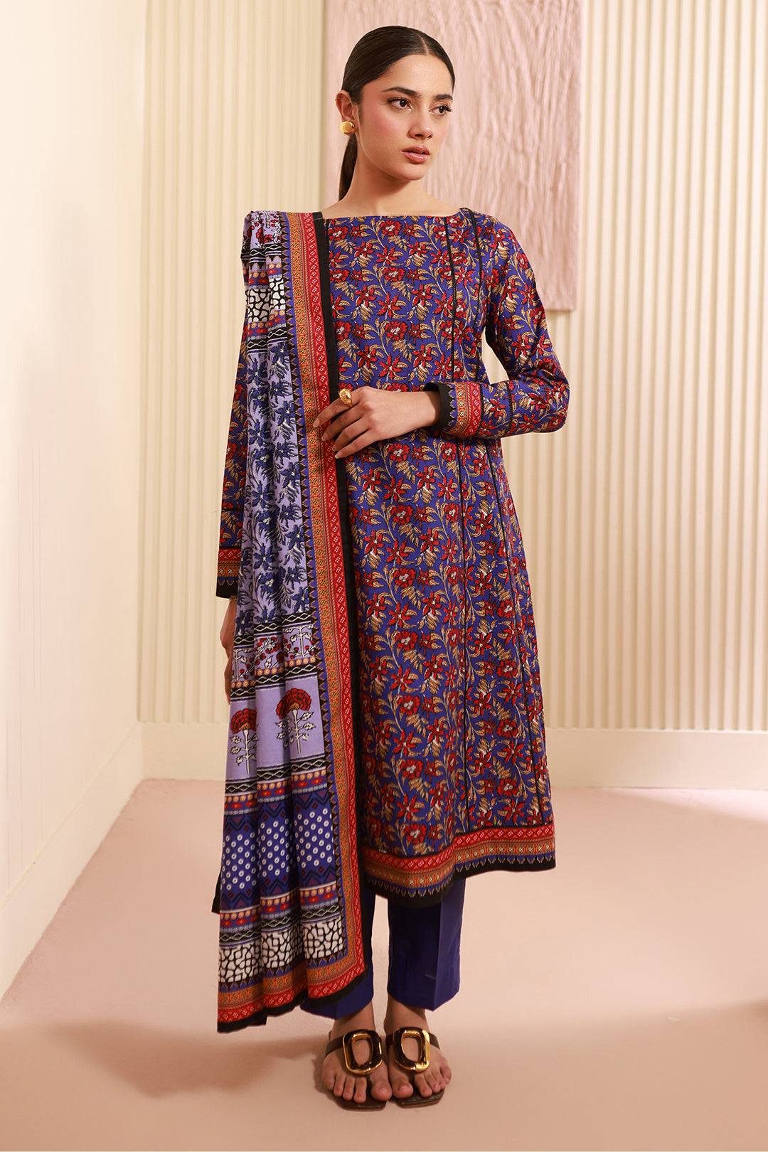 Zellbury | Unstitched 3 Piece Cambric | Shirt Shalwar Dupatta - 0632 by Maria Faisal - Registered Vendor of : Zellbury Women - type : Essential Unstitched - 100% original wedding dresses