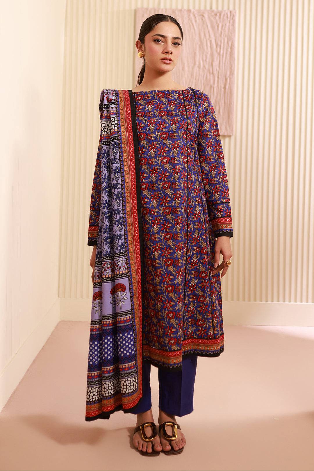 Zellbury | Unstitched 3 Piece Cambric | Shirt Shalwar Dupatta - 0632 by Maria Faisal - Registered Vendor of : Zellbury Women - type : Essential Unstitched - 100% original wedding dresses
