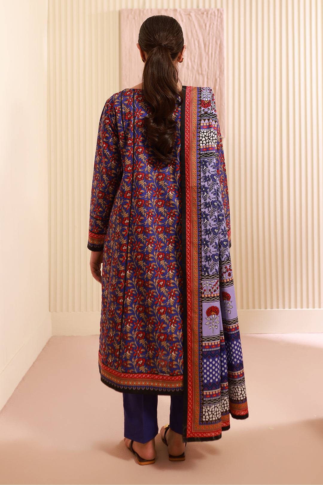 Zellbury | Unstitched 3 Piece Cambric | Shirt Shalwar Dupatta - 0632 by Maria Faisal - Registered Vendor of : Zellbury Women - type : Essential Unstitched - 100% original wedding dresses