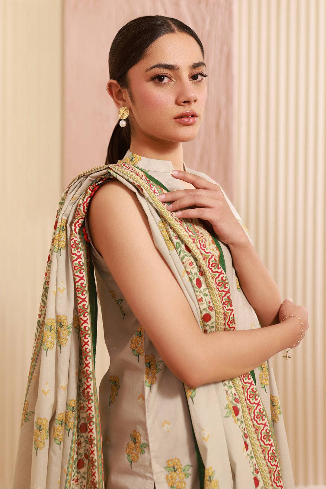 Zellbury | Unstitched 3 Piece Cambric | Shirt Shalwar Dupatta - 0633 by Maria Faisal - Registered Vendor of : Zellbury Women - type : Essential Unstitched - 100% original wedding dresses