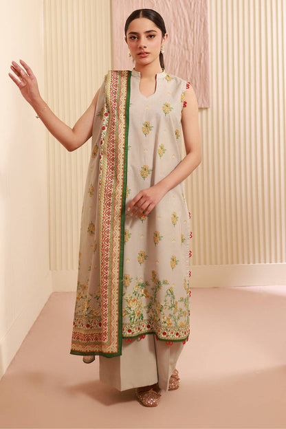 Zellbury | Unstitched 3 Piece Cambric | Shirt Shalwar Dupatta - 0633 by Maria Faisal - Registered Vendor of : Zellbury Women - type : Essential Unstitched - 100% original wedding dresses