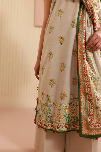 Zellbury | Unstitched 3 Piece Cambric | Shirt Shalwar Dupatta - 0633 by Maria Faisal - Registered Vendor of : Zellbury Women - type : Essential Unstitched - 100% original wedding dresses