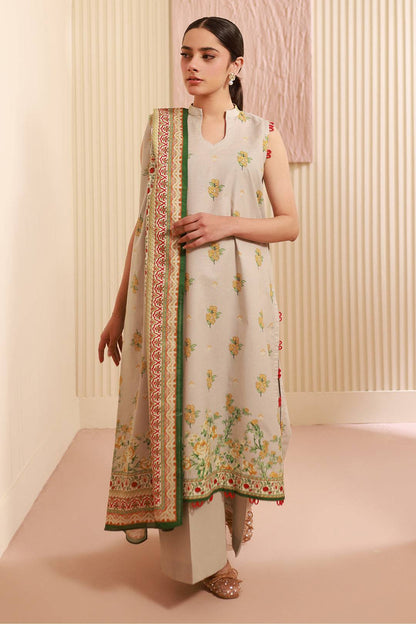 Zellbury | Unstitched 3 Piece Cambric | Shirt Shalwar Dupatta - 0633 by Maria Faisal - Registered Vendor of : Zellbury Women - type : Essential Unstitched - 100% original wedding dresses