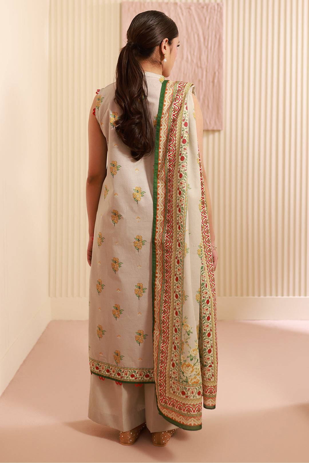 Zellbury | Unstitched 3 Piece Cambric | Shirt Shalwar Dupatta - 0633 by Maria Faisal - Registered Vendor of : Zellbury Women - type : Essential Unstitched - 100% original wedding dresses