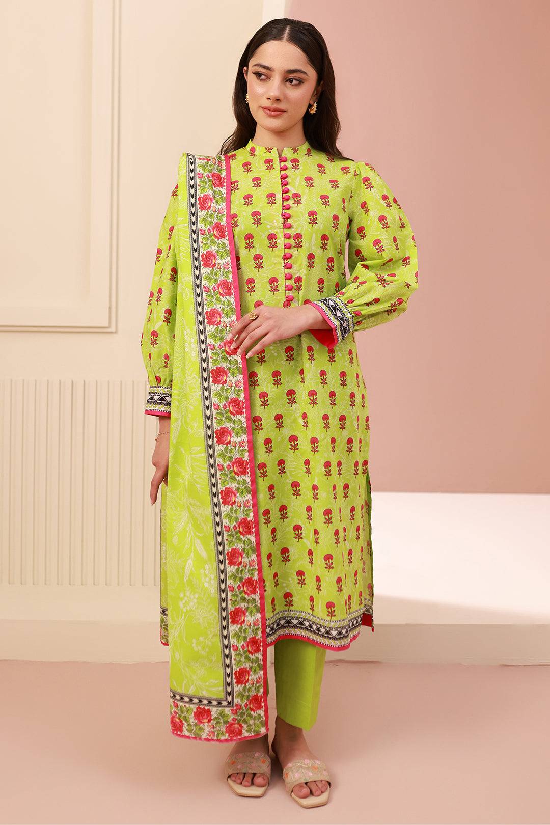 Zellbury | Unstitched 3 Piece Cambric | Shirt Shalwar Dupatta - 0634 by Maria Faisal - Registered Vendor of : Zellbury Women - type : Essential Unstitched - 100% original wedding dresses