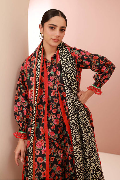 Zellbury | Unstitched 3 Piece Cambric | Shirt Shalwar Dupatta - 0636 by Maria Faisal - Registered Vendor of : Zellbury Women - type : Essential Unstitched - 100% original wedding dresses