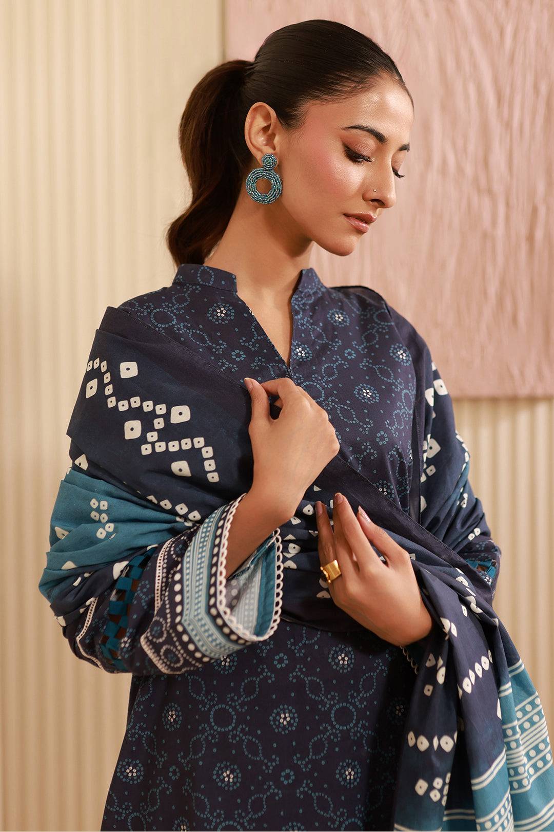 Zellbury | Unstitched 3 Piece Cambric | Shirt Shalwar Dupatta - 0642 by Maria Faisal - Registered Vendor of : Zellbury Women - type : Essential Unstitched - 100% original wedding dresses