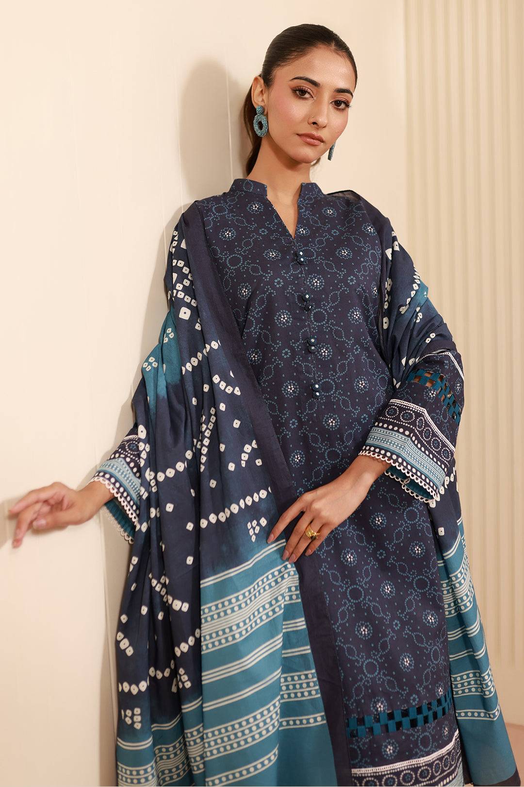 Zellbury | Unstitched 3 Piece Cambric | Shirt Shalwar Dupatta - 0642 by Maria Faisal - Registered Vendor of : Zellbury Women - type : Essential Unstitched - 100% original wedding dresses