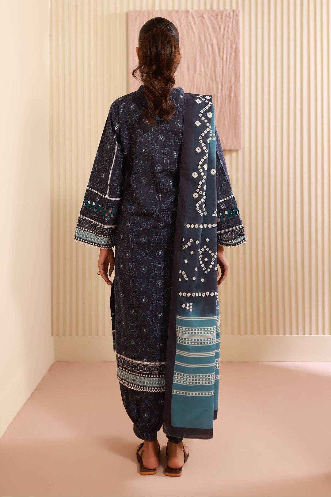 Zellbury | Unstitched 3 Piece Cambric | Shirt Shalwar Dupatta - 0642 by Maria Faisal - Registered Vendor of : Zellbury Women - type : Essential Unstitched - 100% original wedding dresses