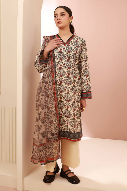Zellbury | Unstitched 3 Piece Cambric | Shirt Shalwar Dupatta - 0658 by Maria Faisal - Registered Vendor of : Zellbury Women - type : Essential Unstitched - 100% original wedding dresses