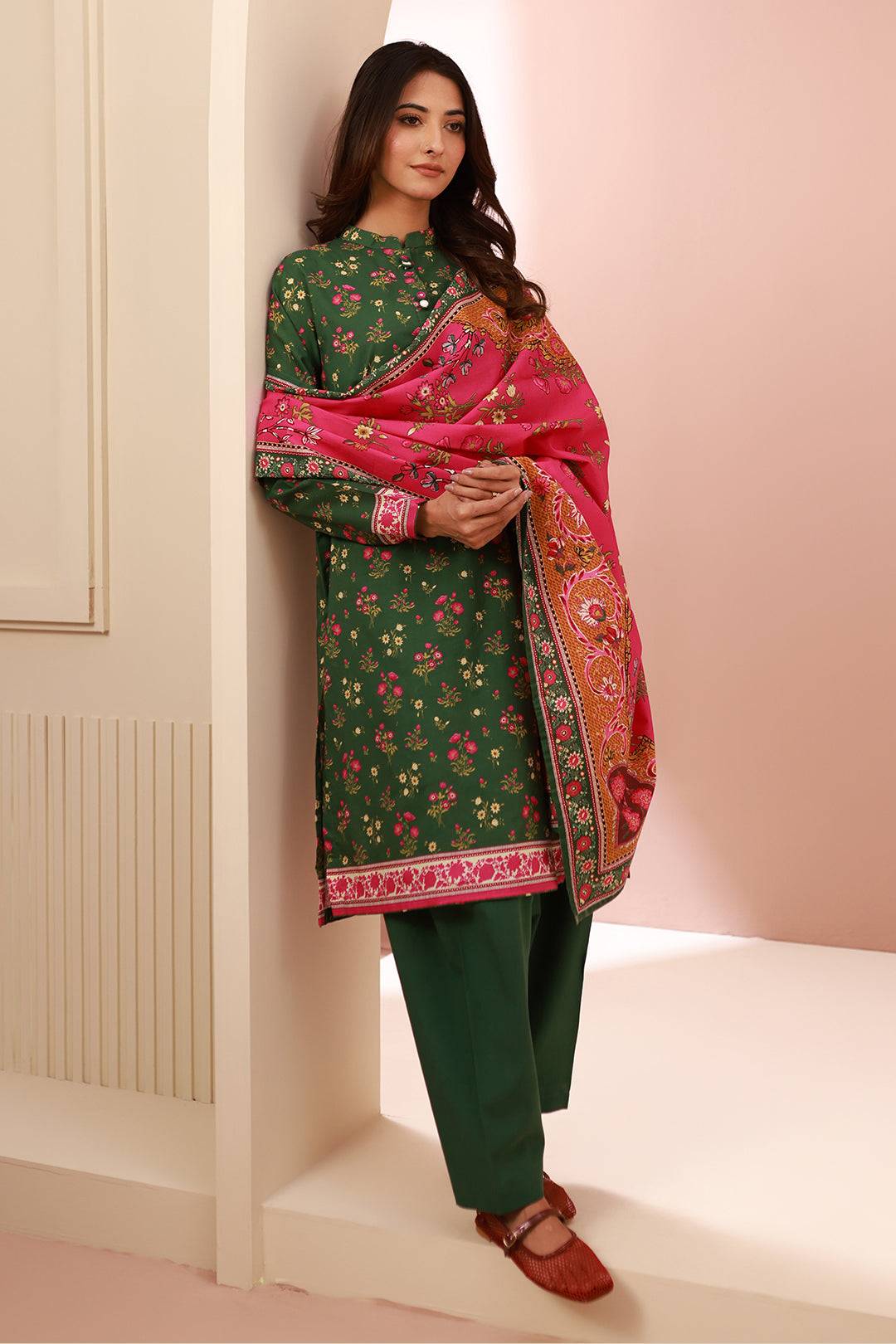 Zellbury | Unstitched 3 Piece Cambric | Shirt Shalwar Dupatta - 0662 by Maria Faisal - Registered Vendor of : Zellbury Women - type : Essential Unstitched - 100% original wedding dresses