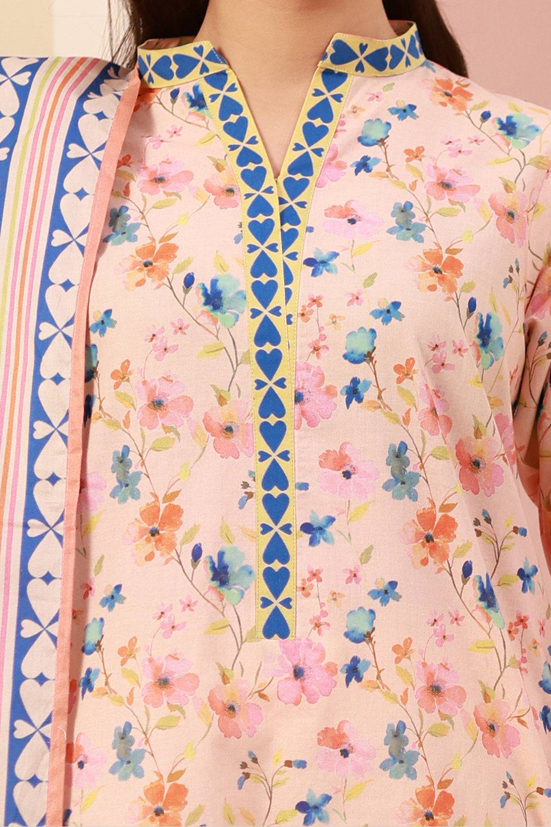 Zellbury | Unstitched 3 Piece Cambric | Shirt Shalwar Dupatta - 0664 by Maria Faisal - Registered Vendor of : Zellbury Women - type : Essential Unstitched - 100% original wedding dresses
