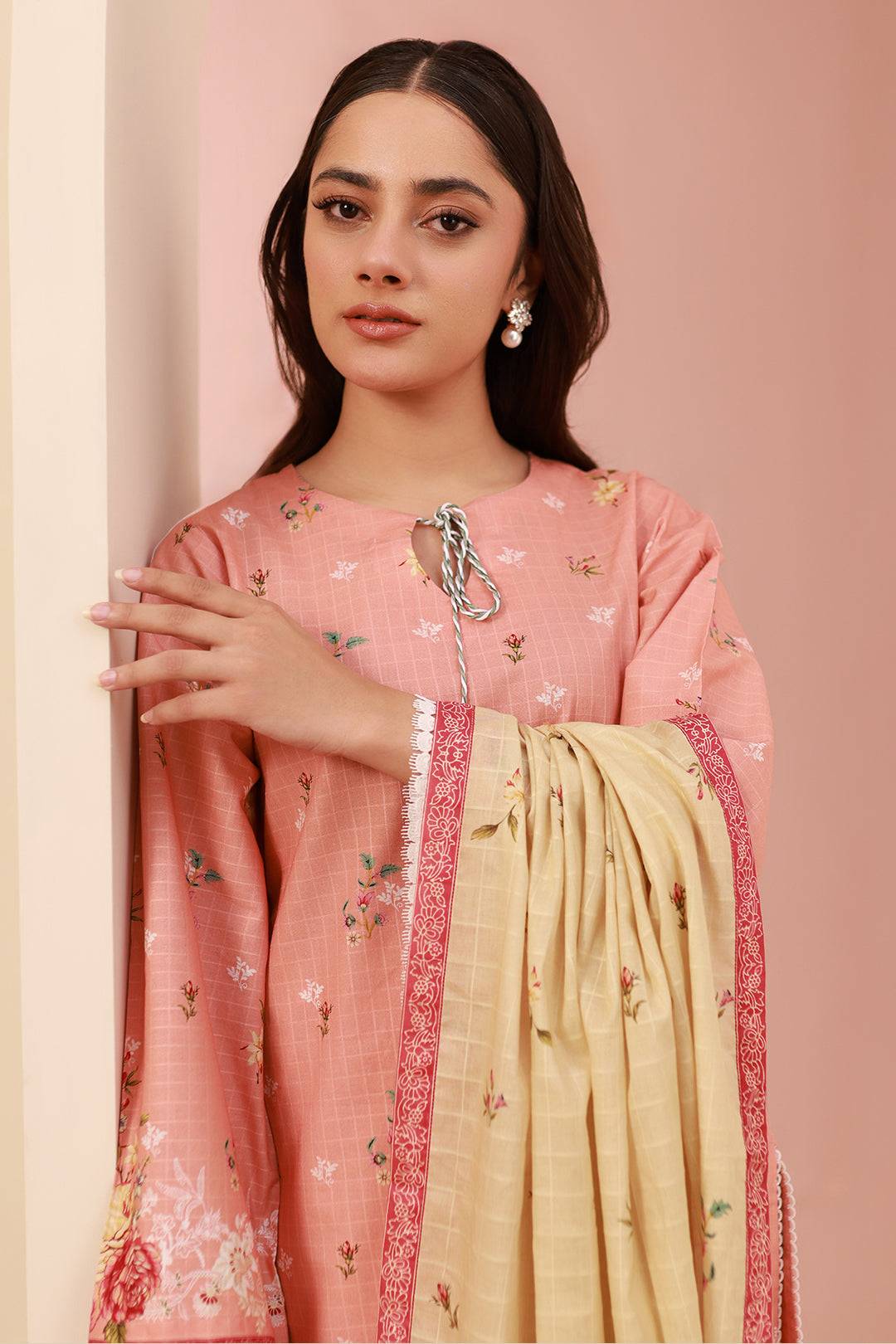 Zellbury | Unstitched 3 Piece Cambric | Shirt Shalwar Dupatta - 0665 by Maria Faisal - Registered Vendor of : Zellbury Women - type : Essential Unstitched - 100% original wedding dresses