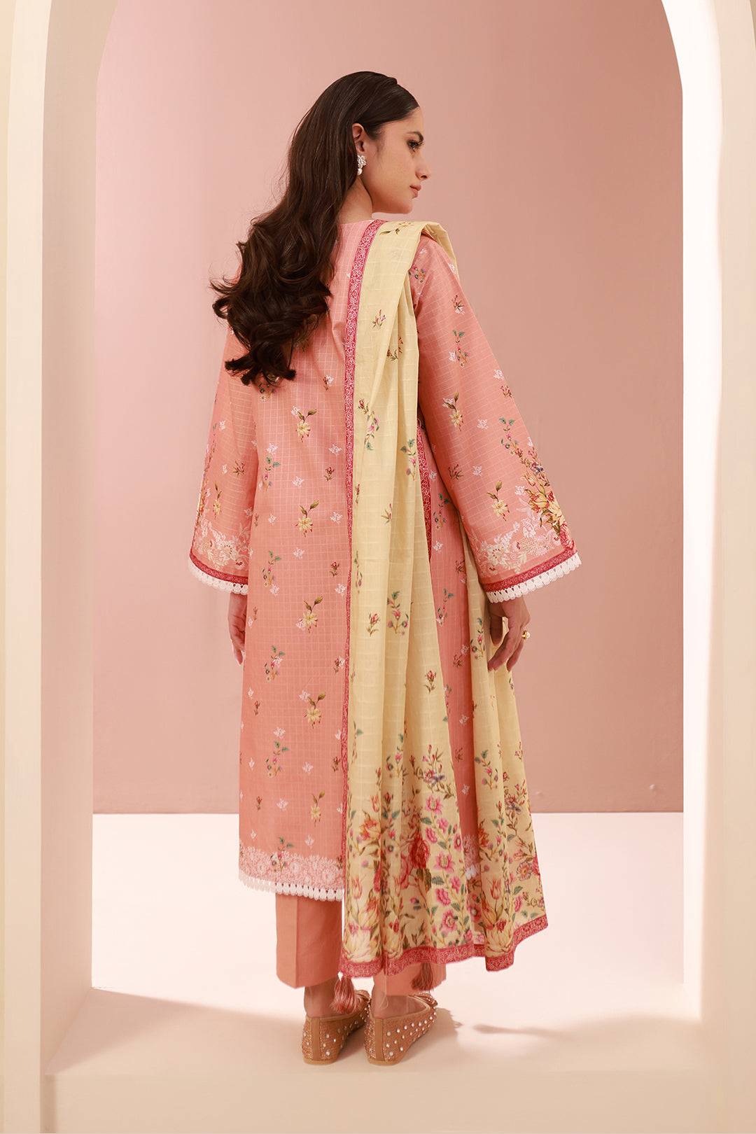 Zellbury | Unstitched 3 Piece Cambric | Shirt Shalwar Dupatta - 0665 by Maria Faisal - Registered Vendor of : Zellbury Women - type : Essential Unstitched - 100% original wedding dresses