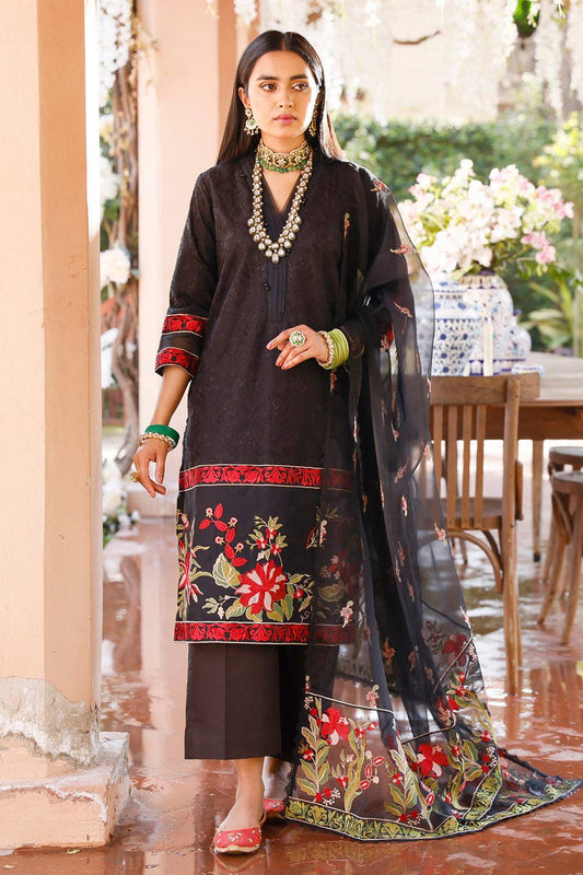 Zellbury | Unstitched 3 Piece Cambric | Embroidered Shirt Shalwar Dupatta - 0283 by Maria Faisal - Registered Vendor of : Zellbury Women - type : Luxury Unstitch - 100% original wedding dresses