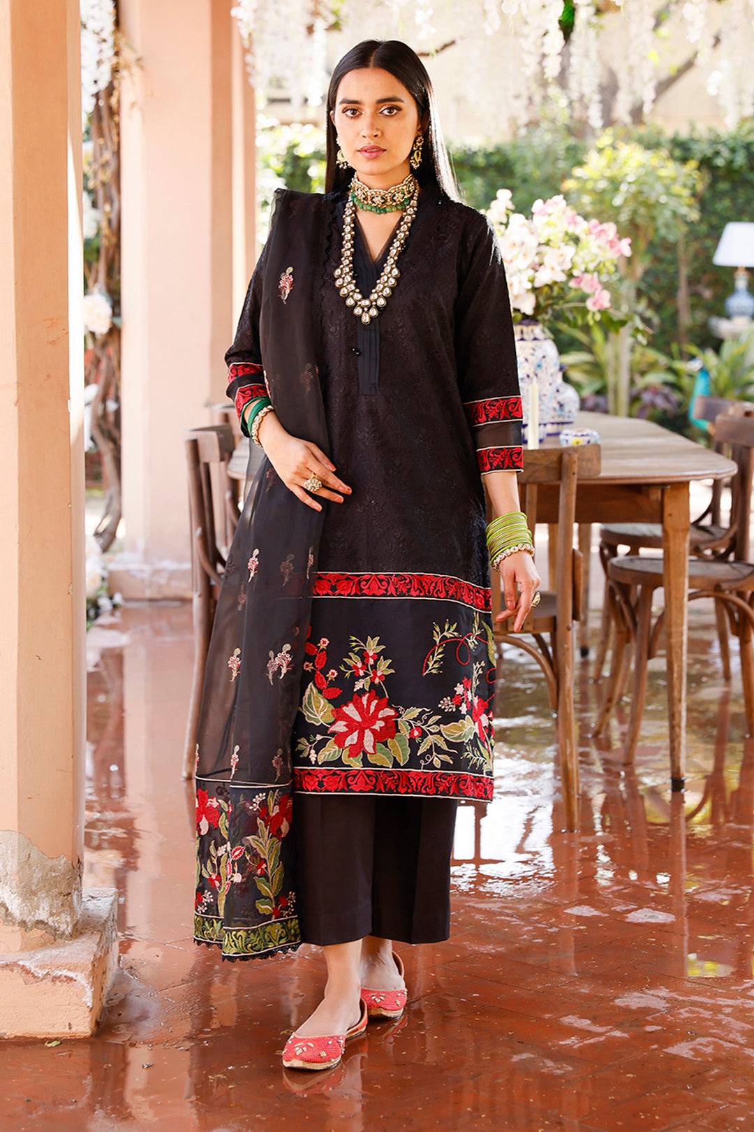 Zellbury | Unstitched 3 Piece Cambric | Embroidered Shirt Shalwar Dupatta - 0283 by Maria Faisal - Registered Vendor of : Zellbury Women - type : Luxury Unstitch - 100% original wedding dresses