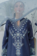 Zellbury | Unstitched 3 Piece Purple | Embroidered Shirt Shalwar Dupatta - 0300 - Designer Dress with Intricate embroidery and embellishments. Shop elegent wedding dress at Maria Faisal.