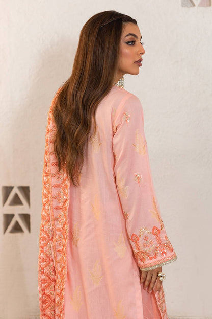 Zellbury | Unstitched 3 Piece Lawn | Embroidered Shirt Shalwar Dupatta - 0324 by Maria Faisal - Registered Vendor of : Zellbury Women - type : Luxury Unstitch - 100% original wedding dresses