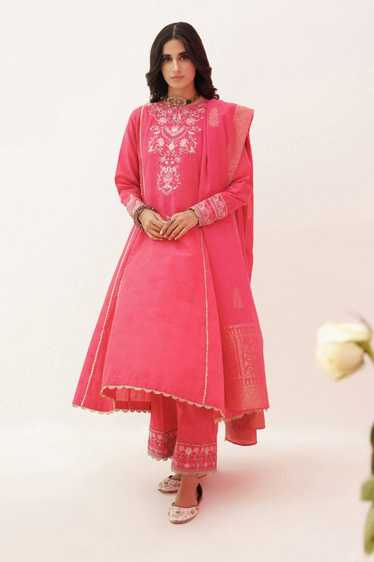 Zellbury | Unstitched 3 Piece Lawn | Embroidered Shirt Shalwar Dupatta - 0351 by Maria Faisal - Registered Vendor of : Zellbury Women - type : Luxury Unstitch - 100% original wedding dresses