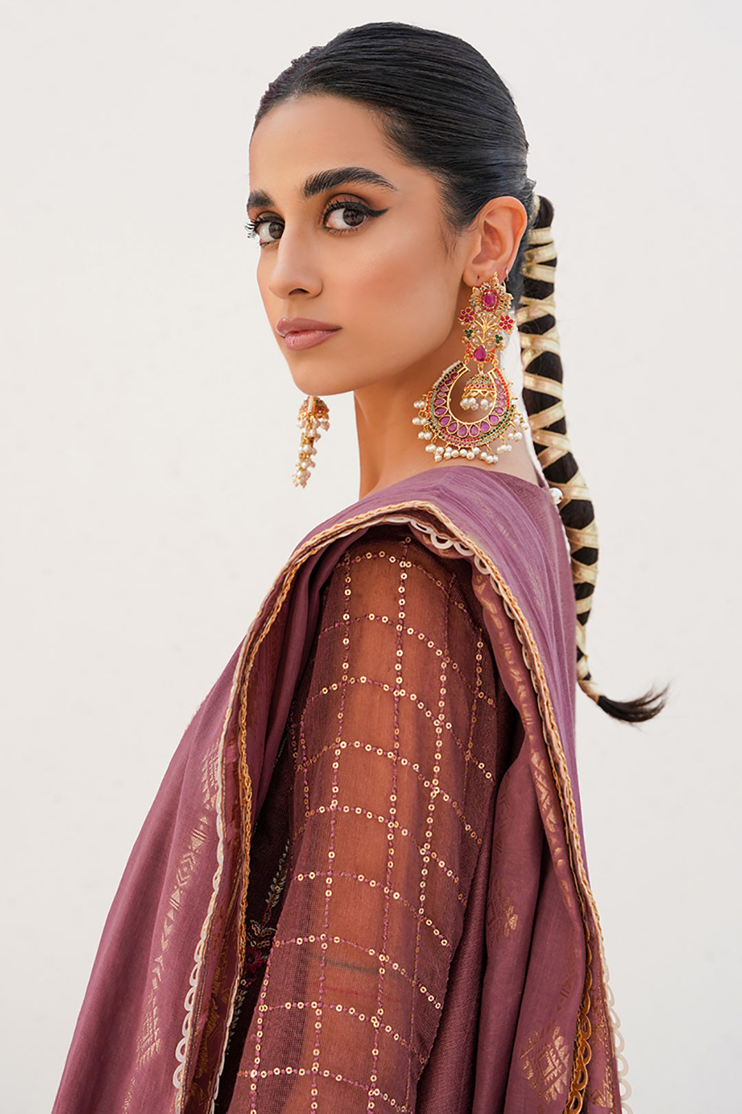 Zellbury | Unstitched 3 Piece Khaddi | Embroidered Shirt Shalwar Dupatta - 0356 - Designer Dress with Intricate embroidery and embellishments. Shop elegent wedding dress at Maria Faisal.