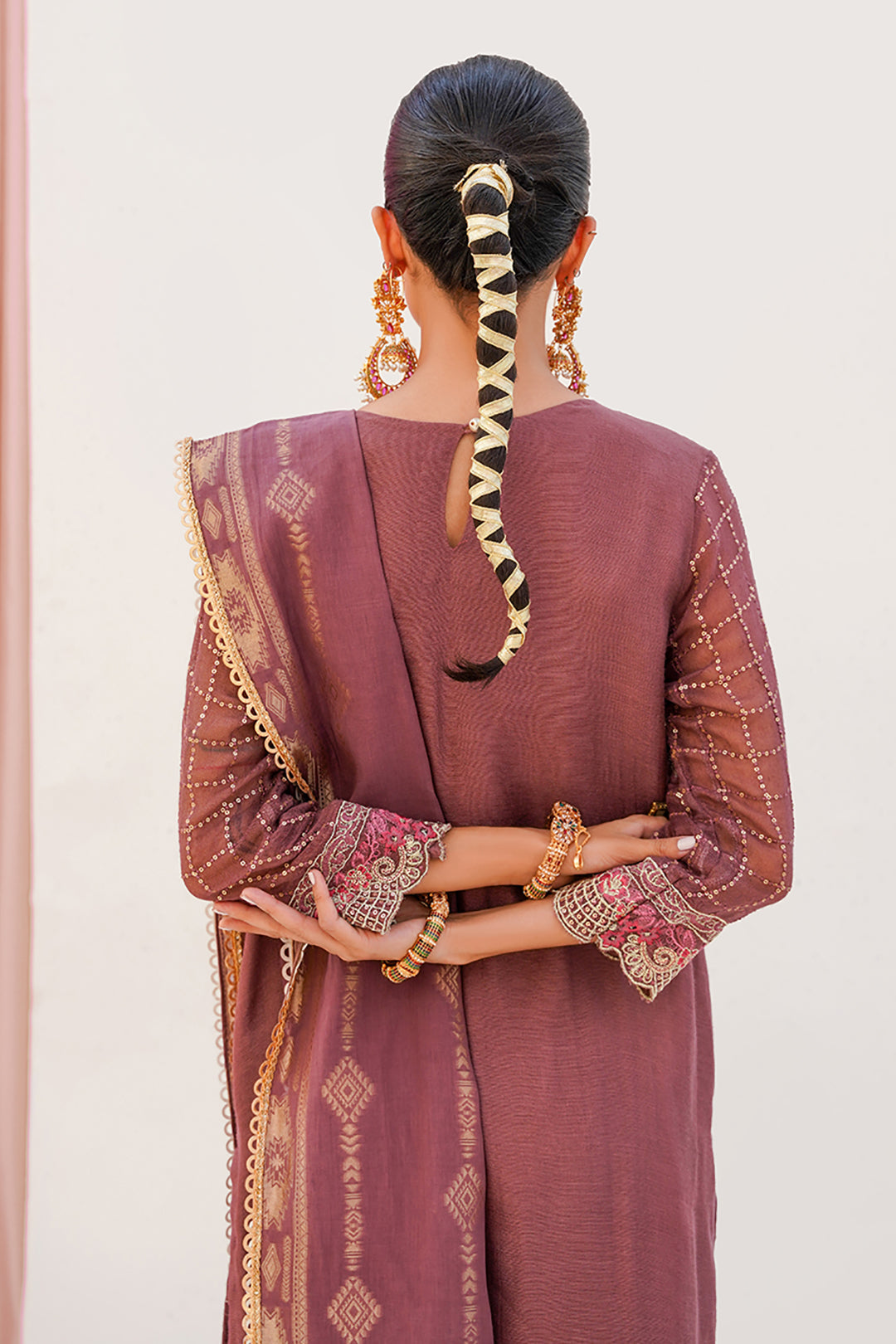 Zellbury | Unstitched 3 Piece Khaddi | Embroidered Shirt Shalwar Dupatta - 0356 - Designer Dress with Intricate embroidery and embellishments. Shop elegent wedding dress at Maria Faisal.
