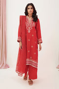 Zellbury | Unstitched 3 Piece Raw Silk | Embroidered Shirt Shalwar Dupatta - 0358 - Designer Dress with Intricate embroidery and embellishments. Shop elegent wedding dress at Maria Faisal.