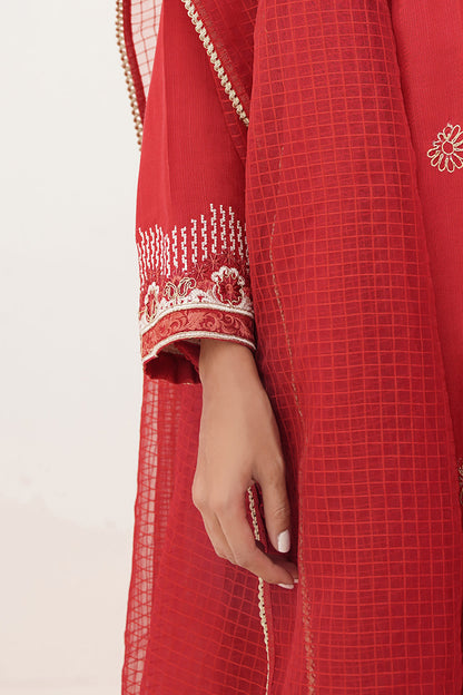 Zellbury | Unstitched 3 Piece Raw Silk | Embroidered Shirt Shalwar Dupatta - 0358 by Maria Faisal - Registered Vendor of : Zellbury Women - type : Luxury Unstitch - 100% original wedding dresses