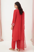 Zellbury | Unstitched 3 Piece Raw Silk | Embroidered Shirt Shalwar Dupatta - 0358 - Designer Dress with Intricate embroidery and embellishments. Shop elegent wedding dress at Maria Faisal.