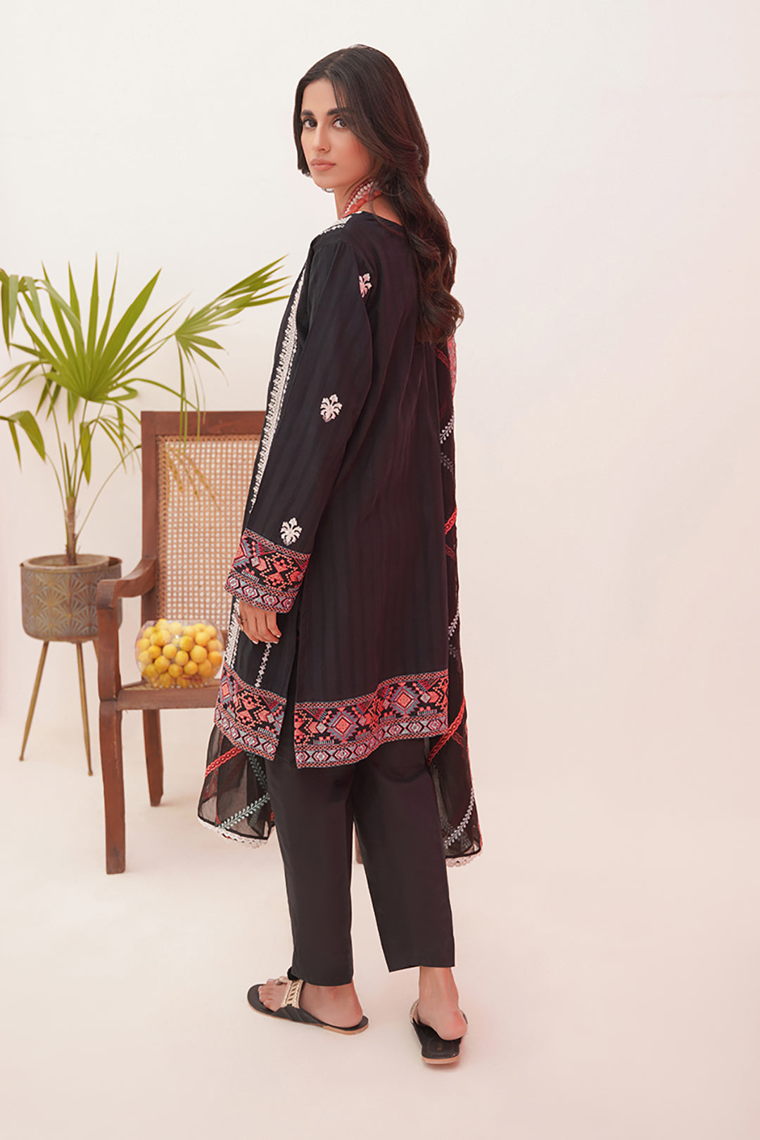 Zellbury | Unstitched 3 Piece Lawn | Embroidered Shirt Shalwar Dupatta - 0360 - Designer Dress with Intricate embroidery and embellishments. Shop elegent wedding dress at Maria Faisal.