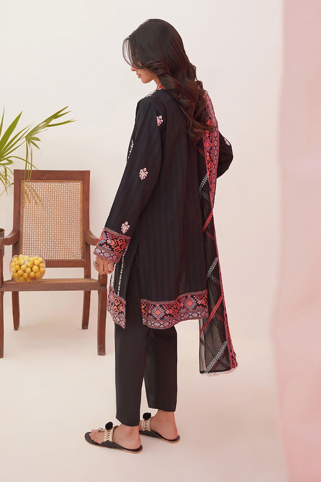 Zellbury | Unstitched 3 Piece Lawn | Embroidered Shirt Shalwar Dupatta - 0360 - Designer Dress with Intricate embroidery and embellishments. Shop elegent wedding dress at Maria Faisal.