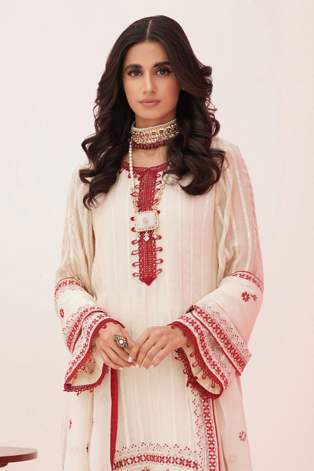 Zellbury | Unstitched 3 Piece Khaddi | Embroidered Shirt Shalwar Dupatta - 0363 - Designer Dress with Intricate embroidery and embellishments. Shop elegent wedding dress at Maria Faisal.
