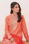 Zellbury | Unstitched 3 Piece Lawn | Embroidered Shirt Shalwar Dupatta - 0365 - Designer Dress with Intricate embroidery and embellishments. Shop elegent wedding dress at Maria Faisal.
