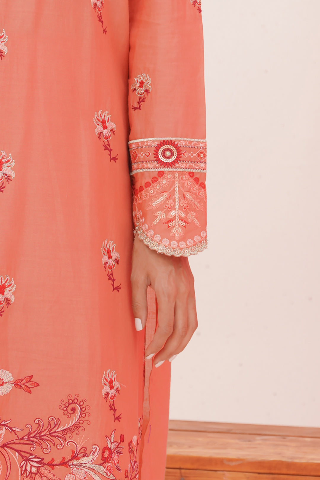 Zellbury | Unstitched 3 Piece Lawn | Embroidered Shirt Shalwar Dupatta - 0365 - Designer Dress with Intricate embroidery and embellishments. Shop elegent wedding dress at Maria Faisal.