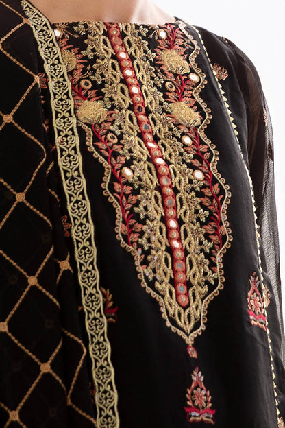 Zellbury | Unstitched 3 Piece Chiffon | Embroidered Shirt Shalwar Dupatta - 0293 by Maria Faisal - Registered Vendor of : Zellbury Women - type : Luxury Unstitch - 100% original wedding dresses