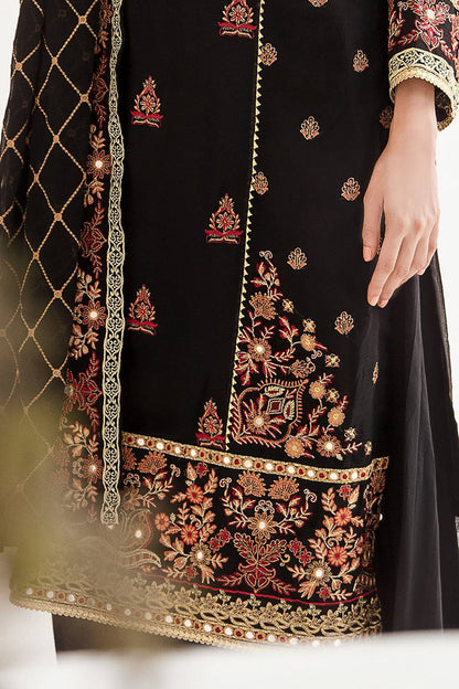 Zellbury | Unstitched 3 Piece Chiffon | Embroidered Shirt Shalwar Dupatta - 0293 by Maria Faisal - Registered Vendor of : Zellbury Women - type : Luxury Unstitch - 100% original wedding dresses