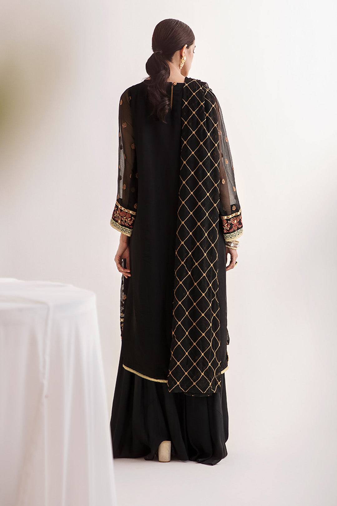 Zellbury | Unstitched 3 Piece Chiffon | Embroidered Shirt Shalwar Dupatta - 0293 by Maria Faisal - Registered Vendor of : Zellbury Women - type : Luxury Unstitch - 100% original wedding dresses