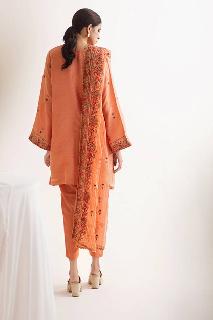 Zellbury | Unstitched 3 Piece Jacquard | Embroidered Shirt Shalwar Dupatta - 0296 by Maria Faisal - Registered Vendor of : Zellbury Women - type : Luxury Unstitch - 100% original wedding dresses