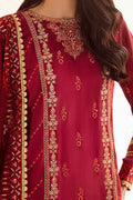 Zellbury | Unstitched 3 Piece Raw Silk | Embroidered Shirt Shalwar Dupatta - 0297 - Designer Dress with Intricate embroidery and embellishments. Shop elegent wedding dress at Maria Faisal.