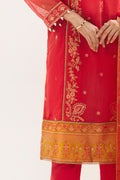 Zellbury | Unstitched 3 Piece Organza | Embroidered Shirt Shalwar Dupatta - 0303 - Designer Dress with Intricate embroidery and embellishments. Shop elegent wedding dress at Maria Faisal.