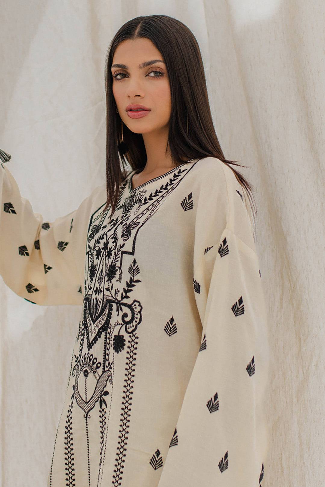 Zellbury | Unstitched 2 Piece Jacquard | Embroidered Shirt Shalwar - 0657 by Maria Faisal - Registered Vendor of : Zellbury Women - type : Signature Unstitched - 100% original wedding dresses